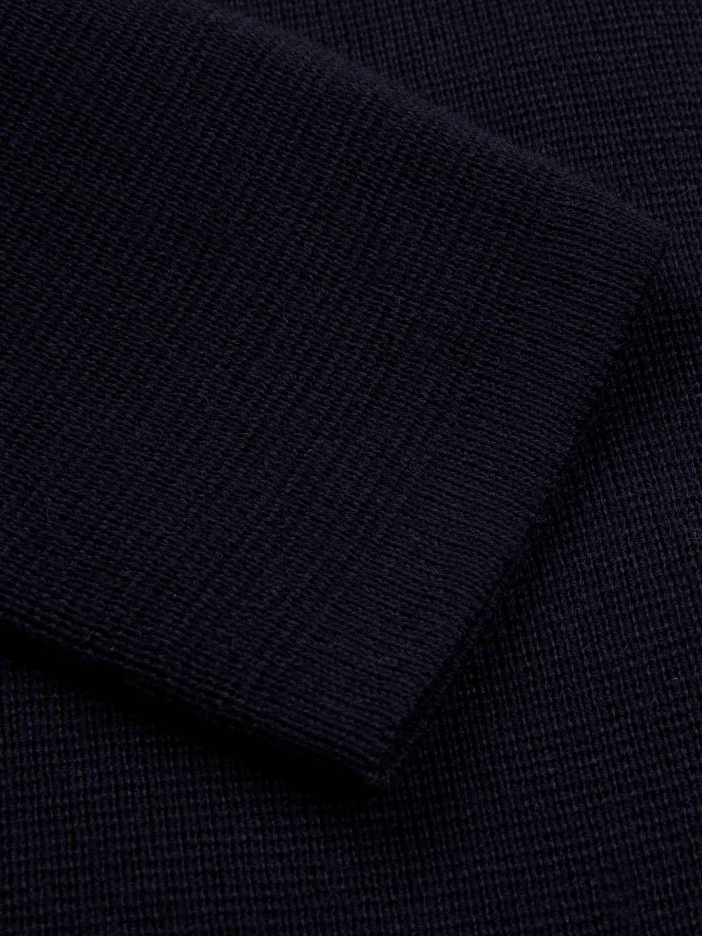 Marinblå Stina Merinoull Cardigan