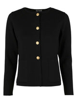 Svart Stina Merinoull Cardigan