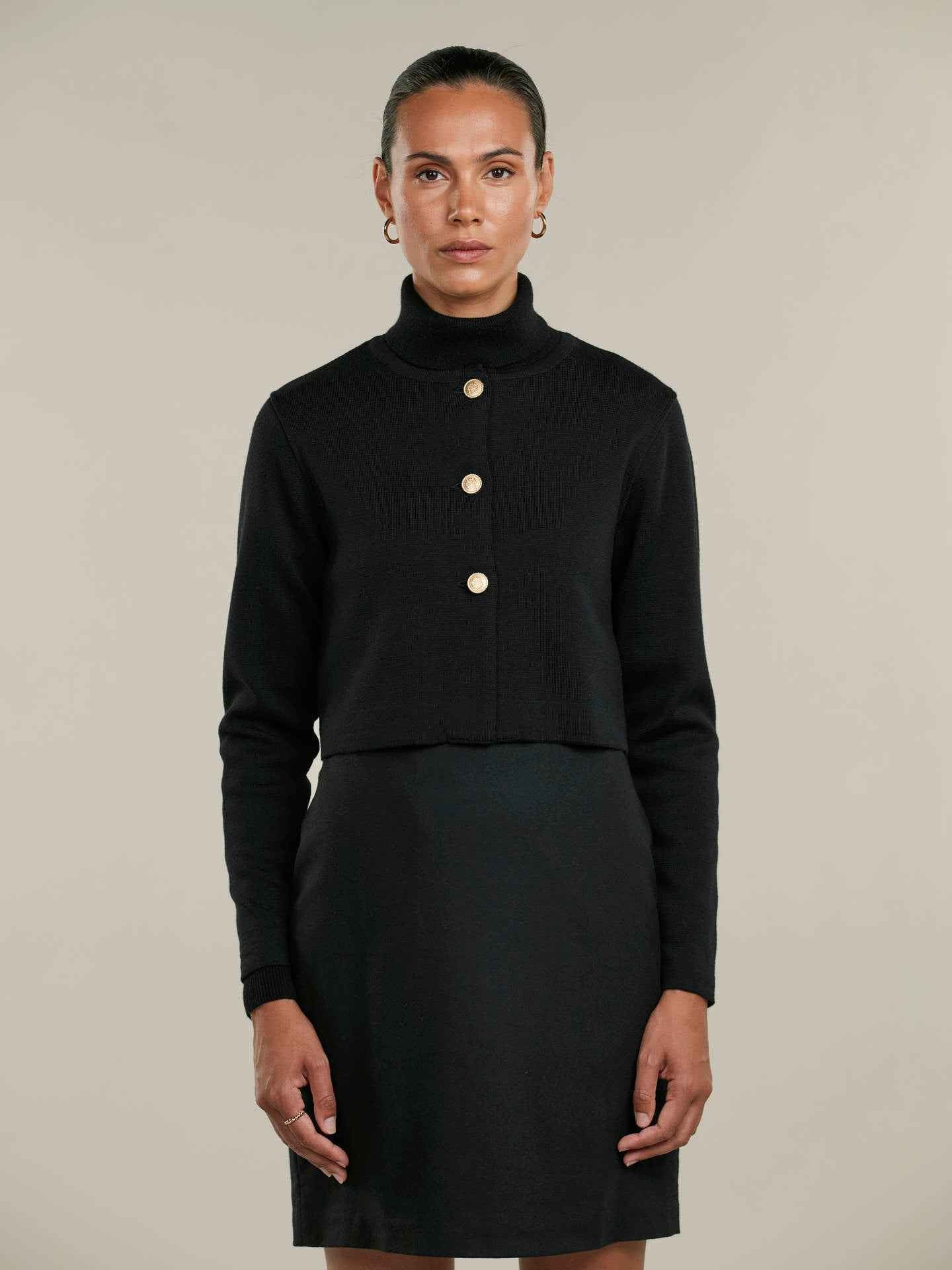 Kristina Croppad Merinoullskofta