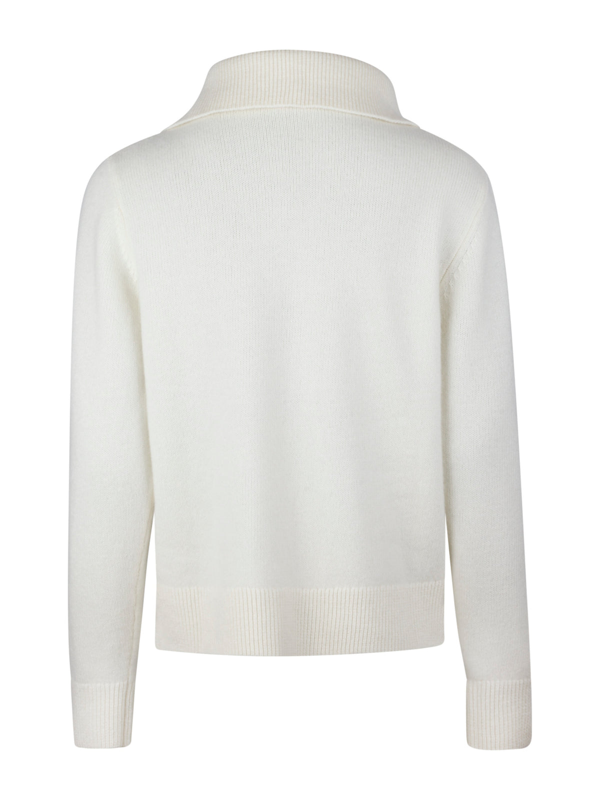 Off-white Myla Merino Wool Zip Sweater