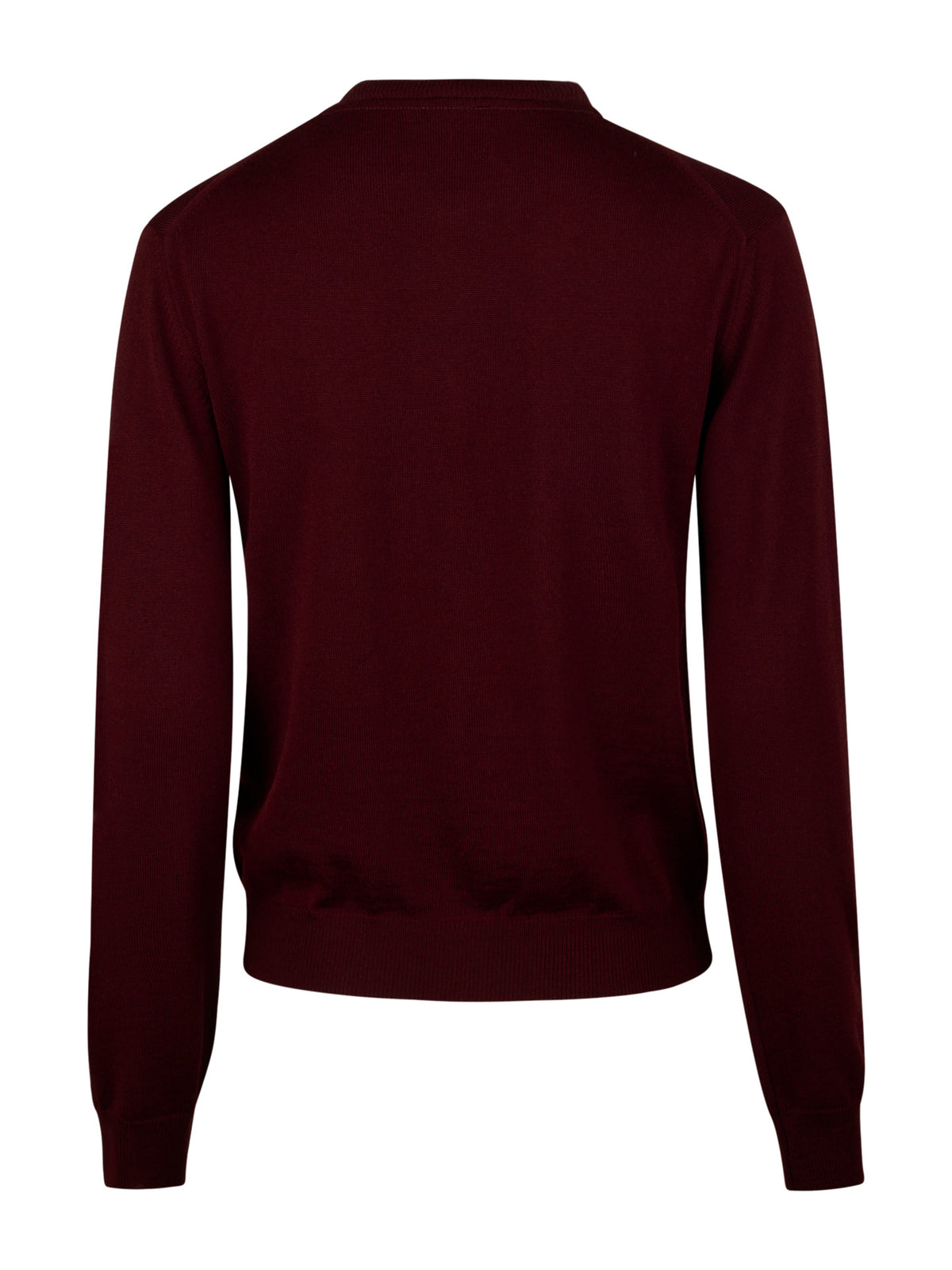 Dark red Magali Cardigan in Merino Wool