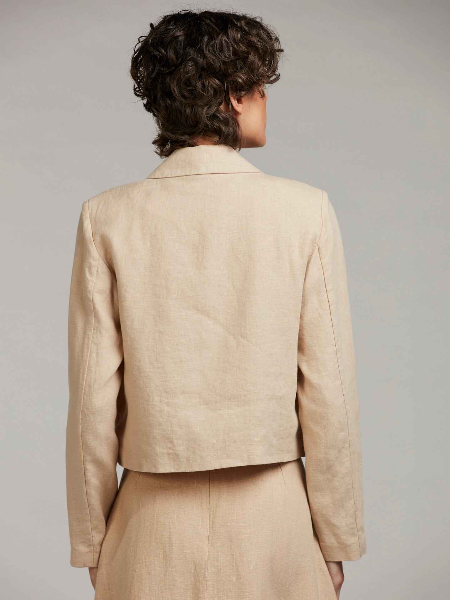Beige Leia Linnejacka