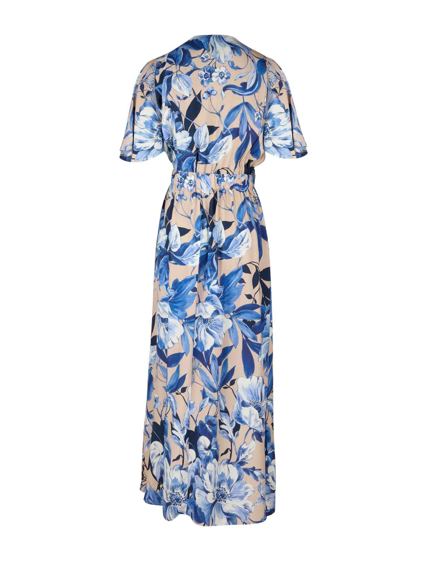 Blå Leonora Blommig Klänning