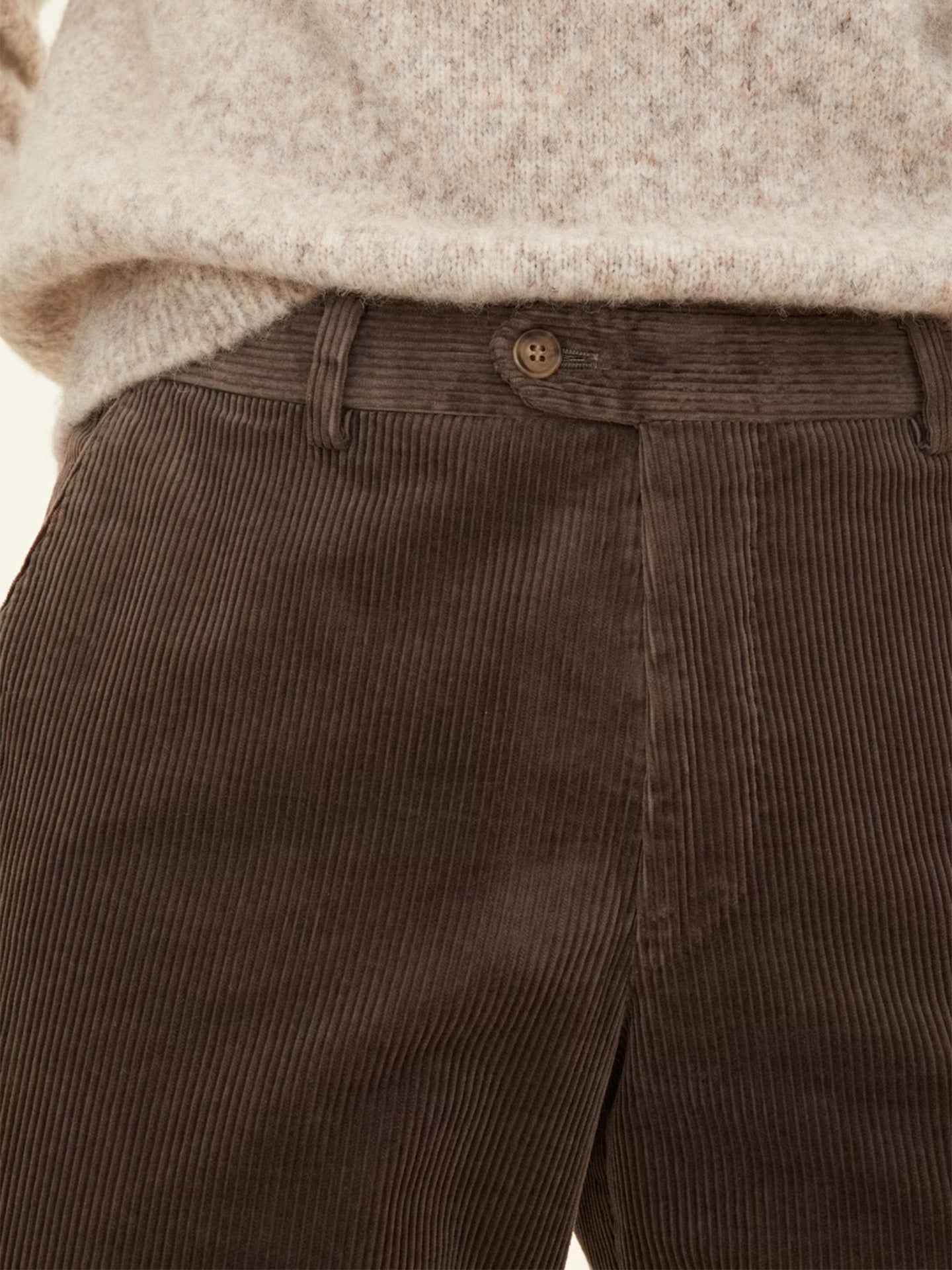 Denz Slim Fit Manchesterbyxa