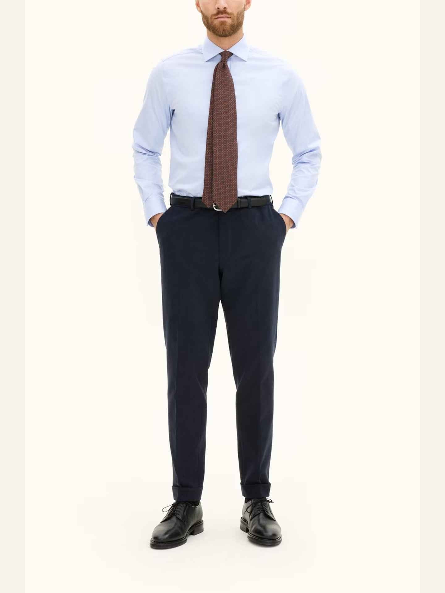 Denz Slim Fit Borstad Twillbyxa