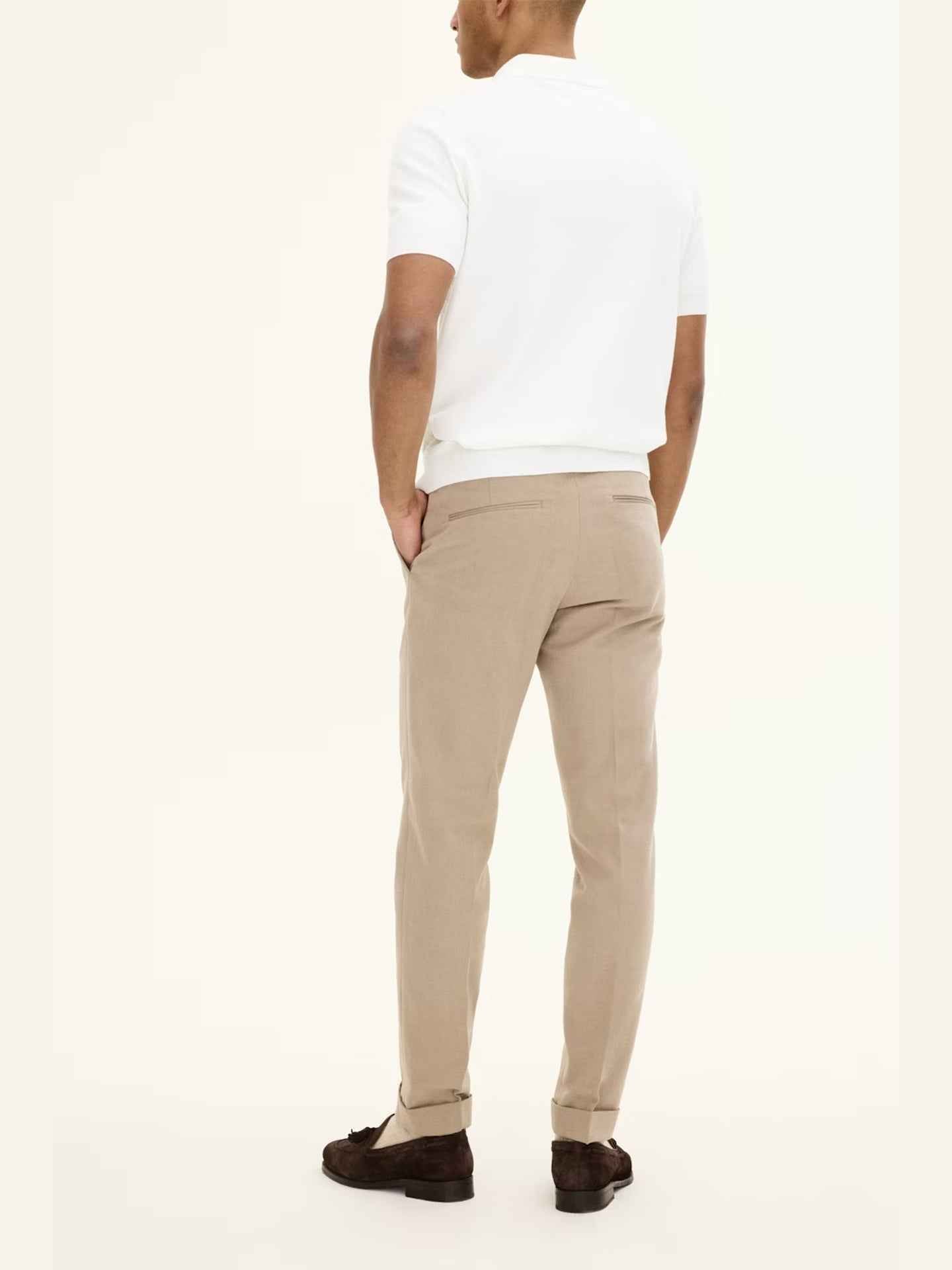 Denz Slim Fit Borstad Twillbyxa