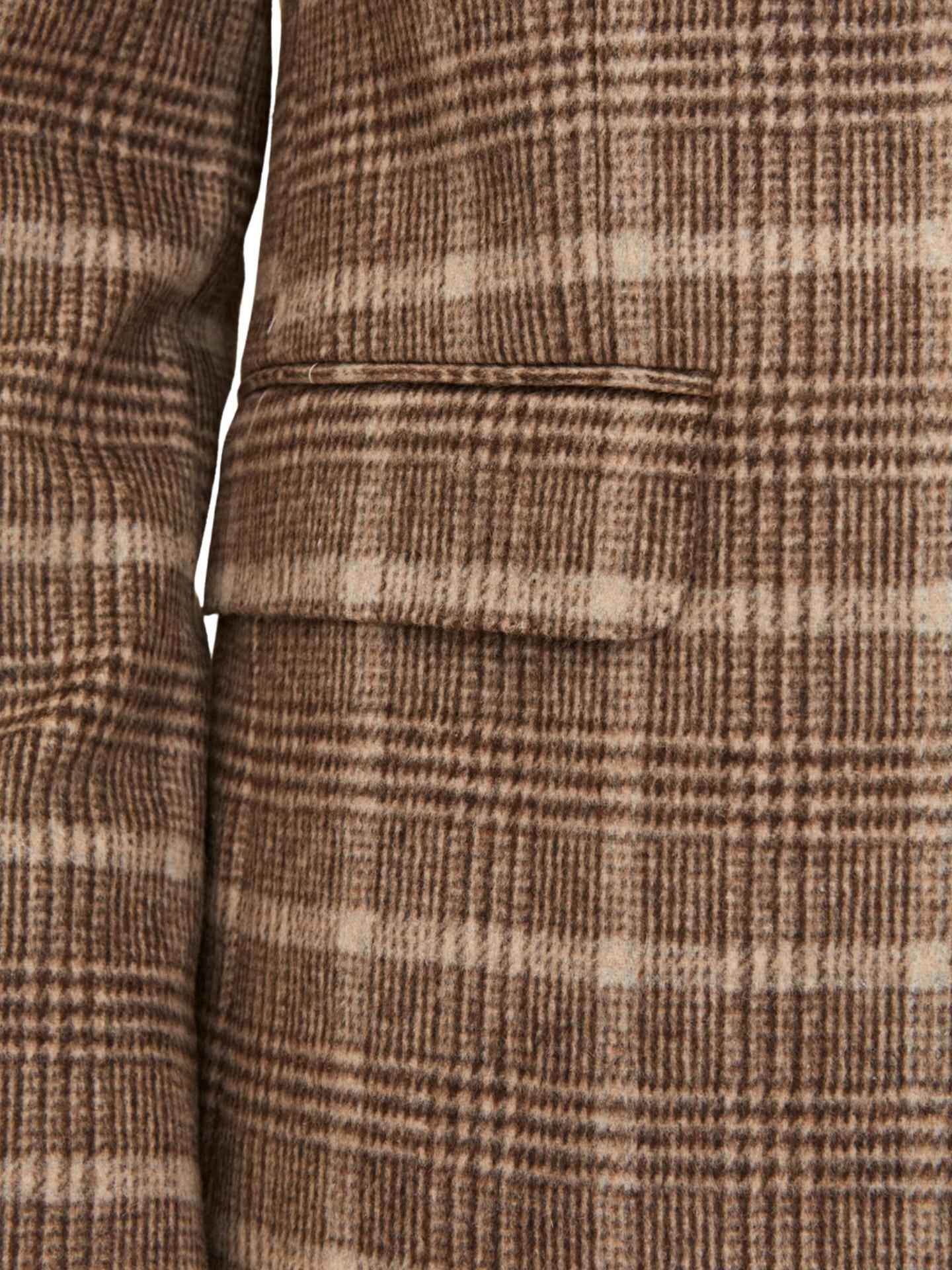 Rutig Blazer med Mikrostruktur