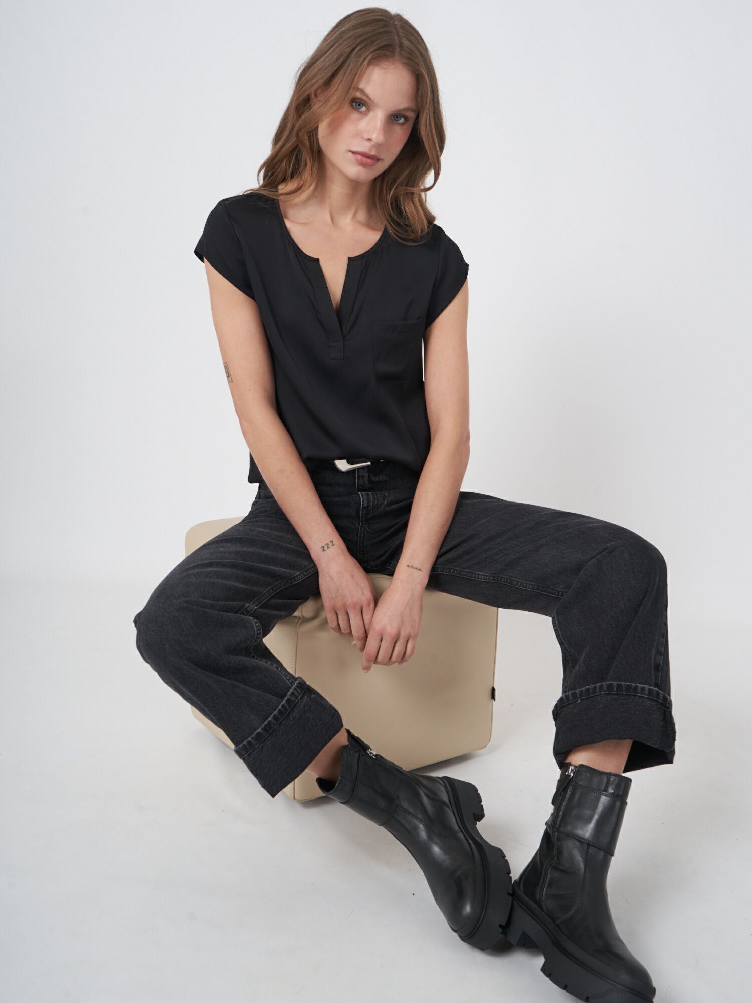 Sidentopp med Bröstficka - Stenströms Store