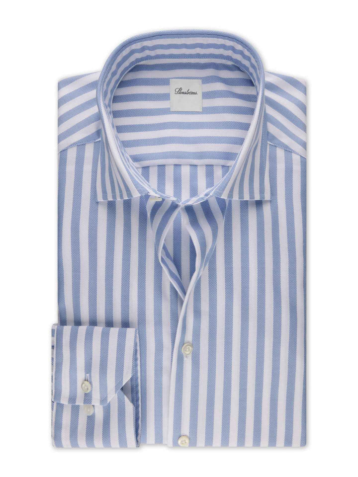 Slimline Randig Twillskjorta