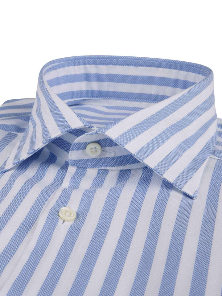 Slimline Randig Twillskjorta