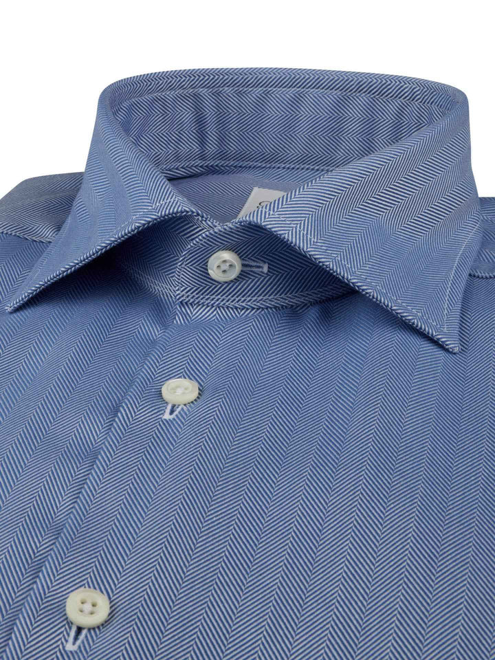 Slimline Mönstrad Twillskjorta