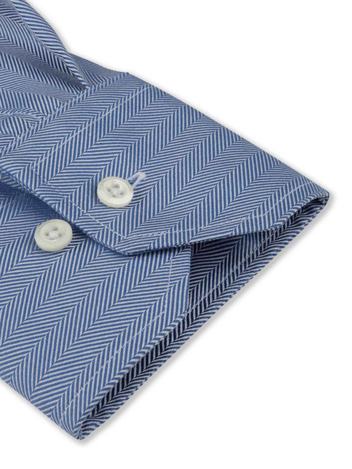 Slimline Mönstrad Twillskjorta
