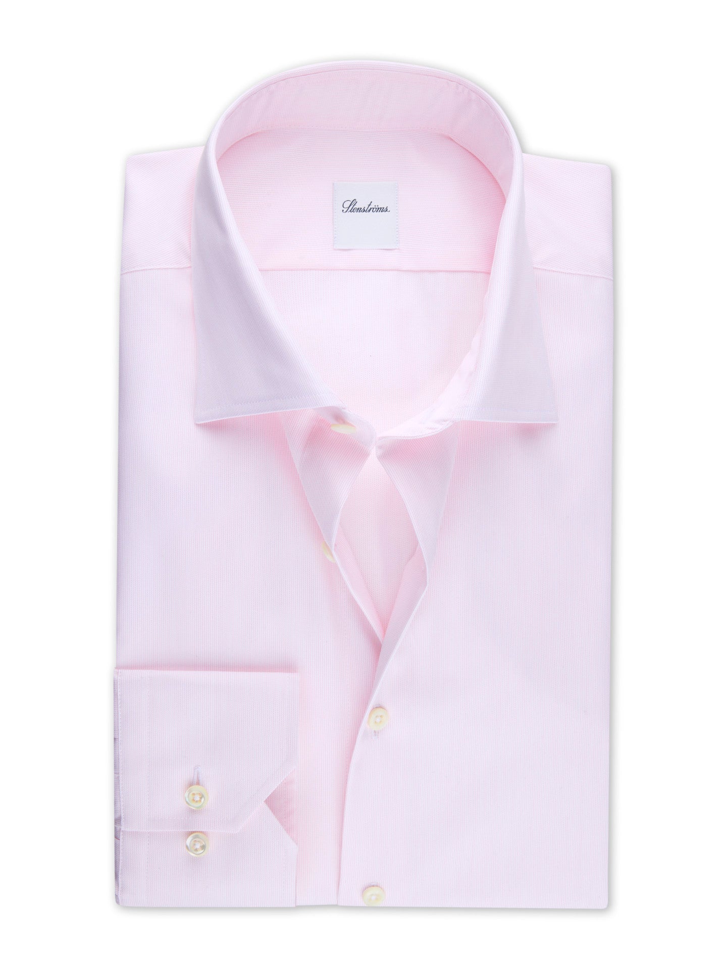 Regular Microrandig Twillskjorta - Ljusrosa
