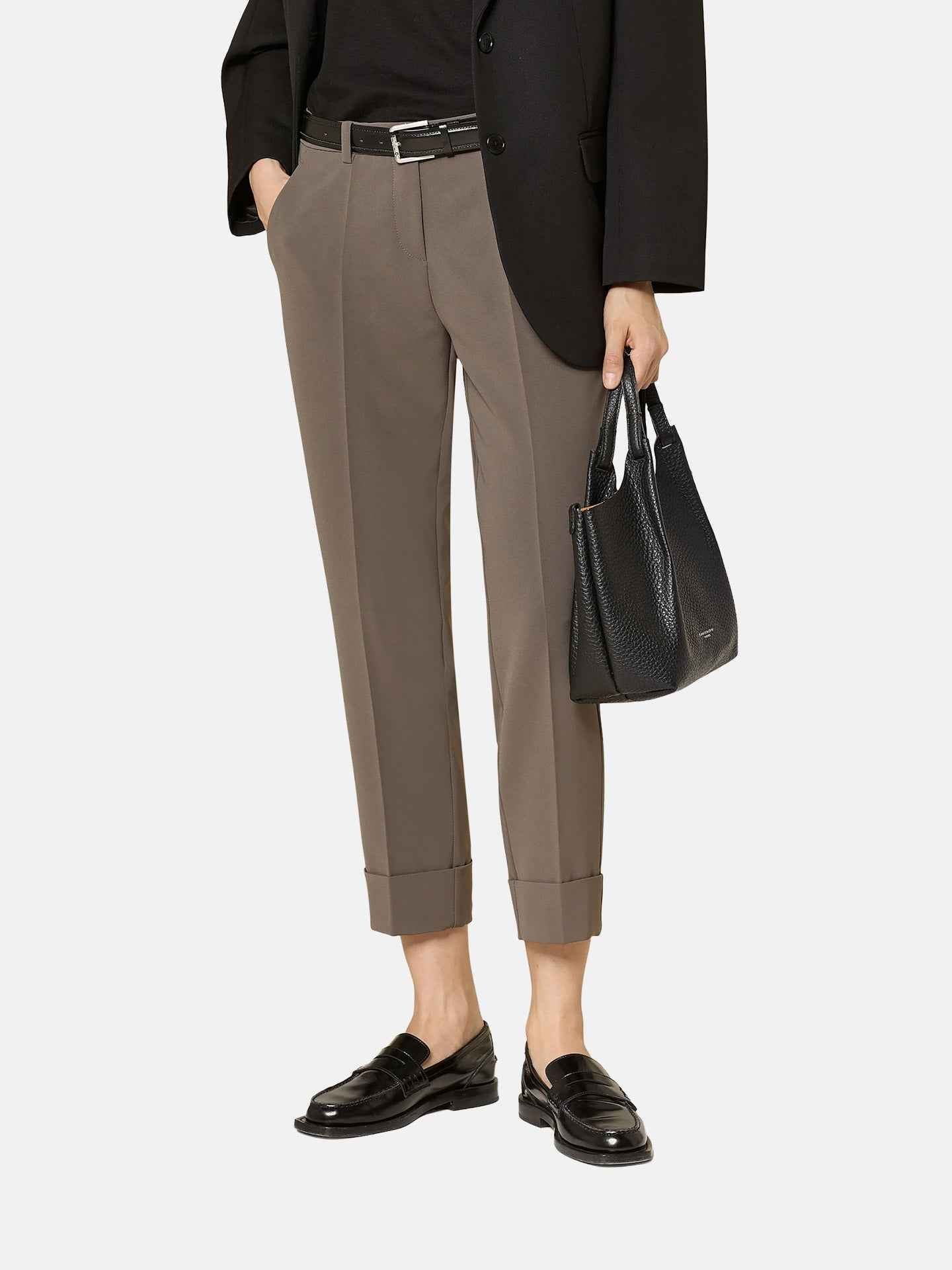 Krystal Ankellång Turn-up Byxa