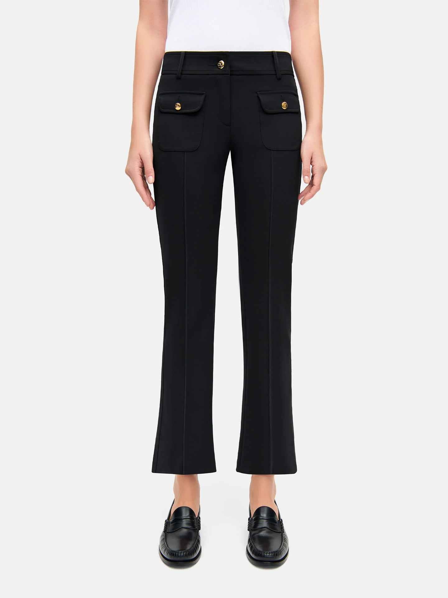 Farah Cropped Patch Potcket Byxa