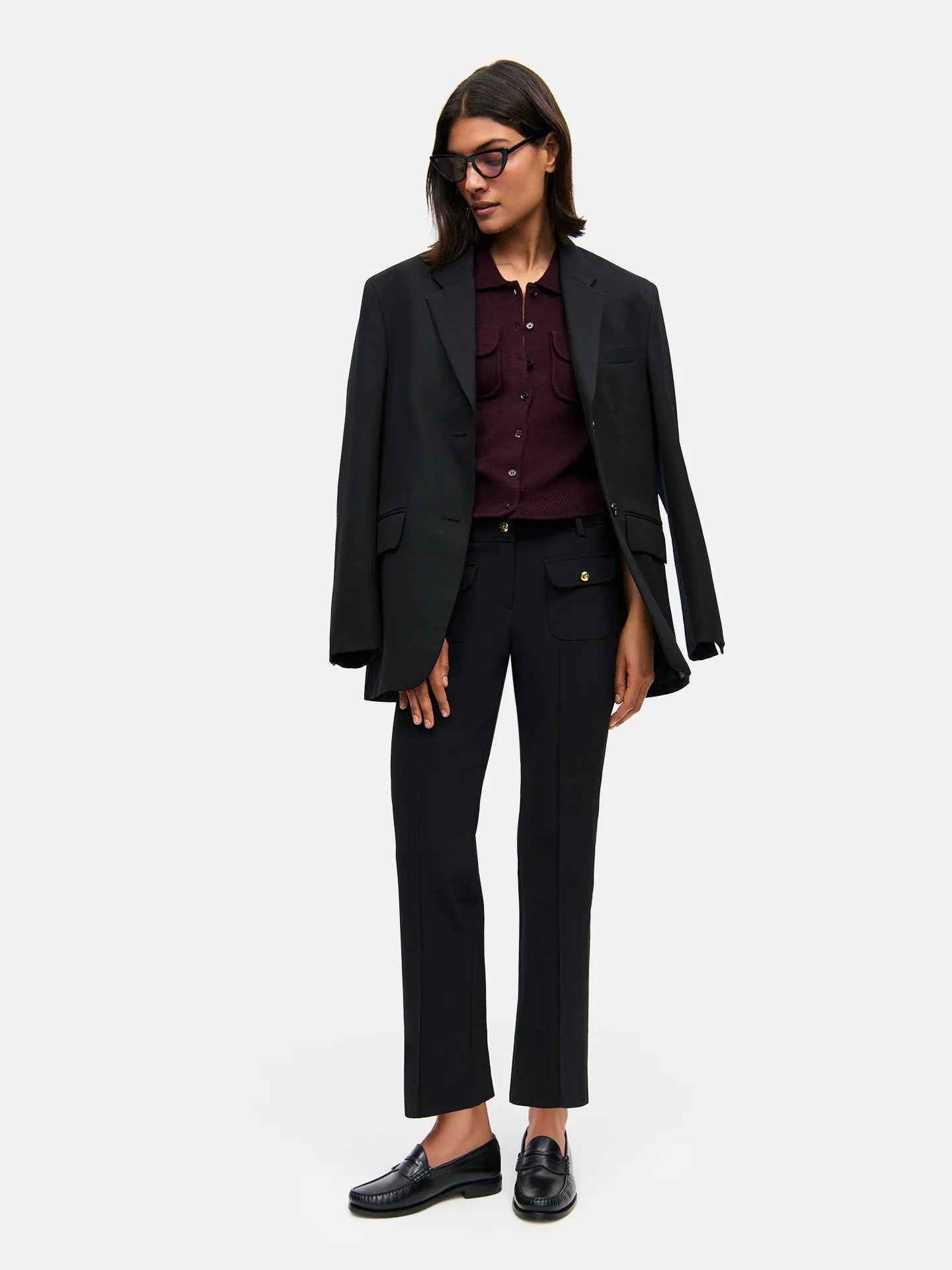 Farah Cropped Patch Potcket Byxa