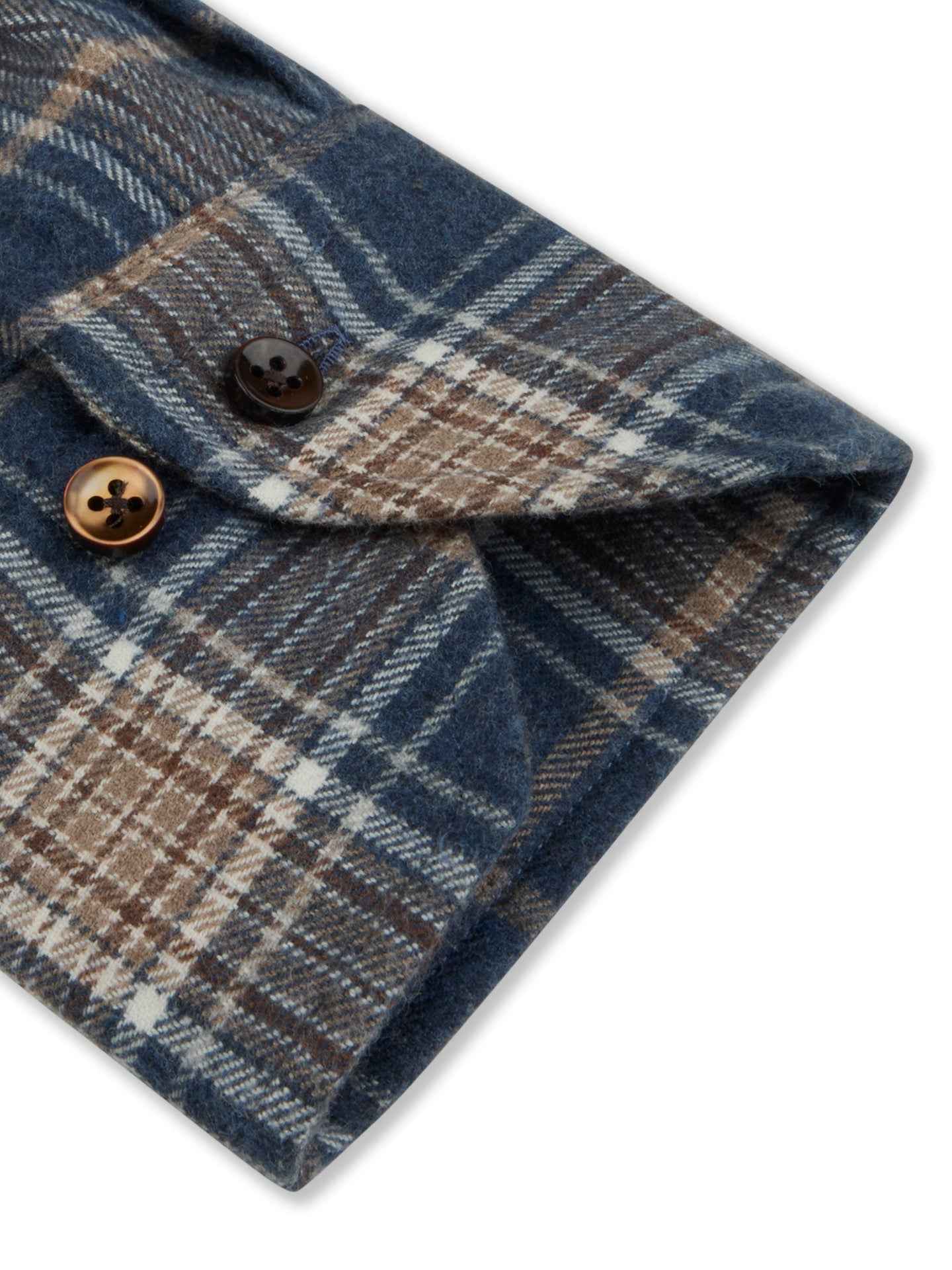 Regular Button Down Rutig Flanellskjorta
