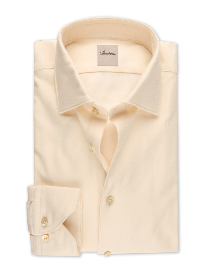 Stenströms - Ljusbeige Regular Fit Flanellskjorta