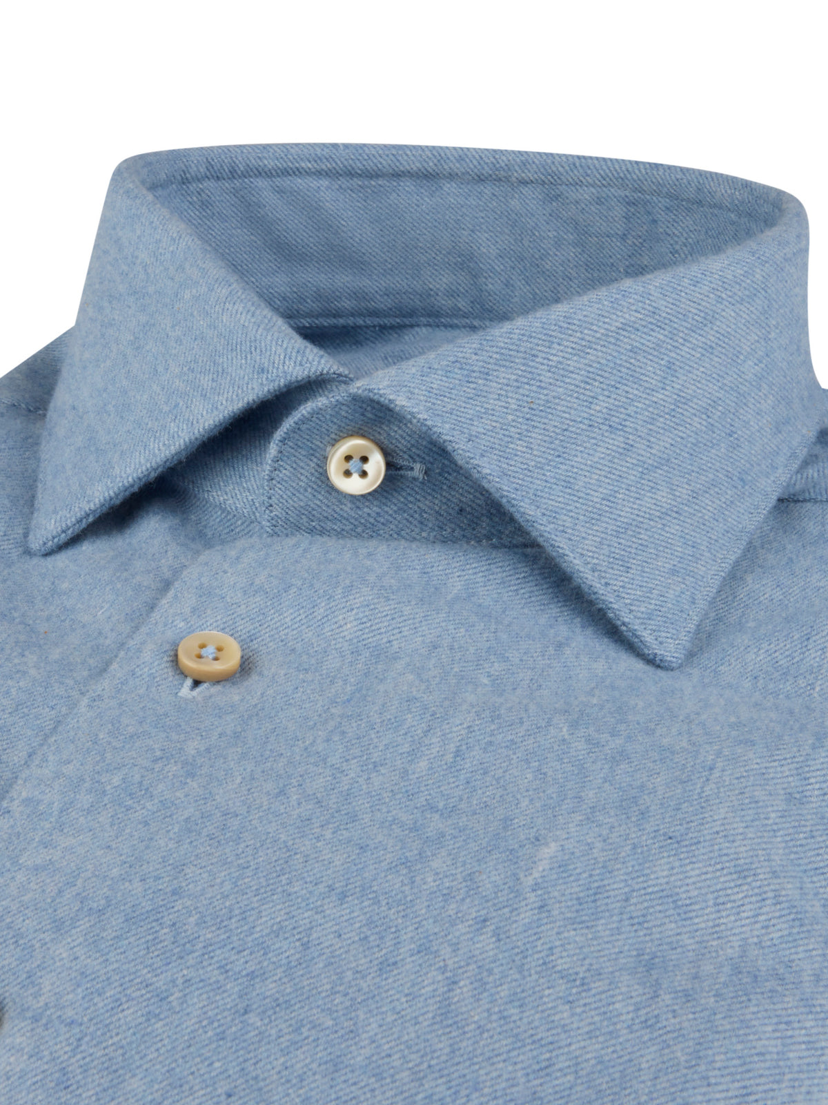 Light Blue Regular Flannel Shirt 
