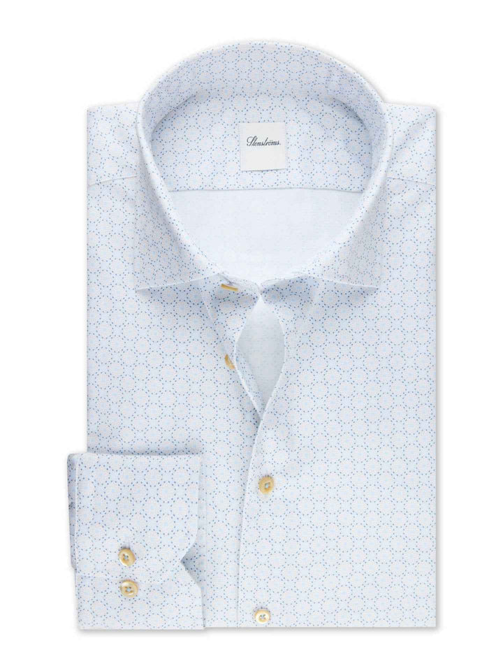Regular Twillskjorta med Mikromönster