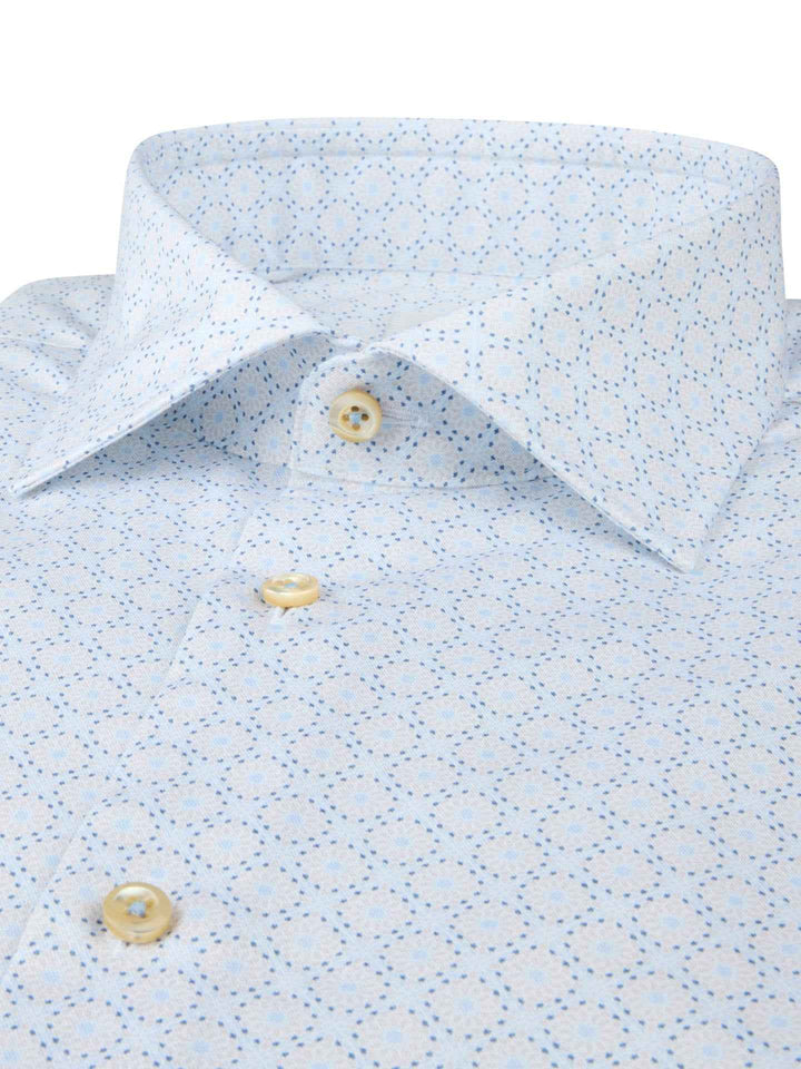 Regular Twillskjorta med Mikromönster