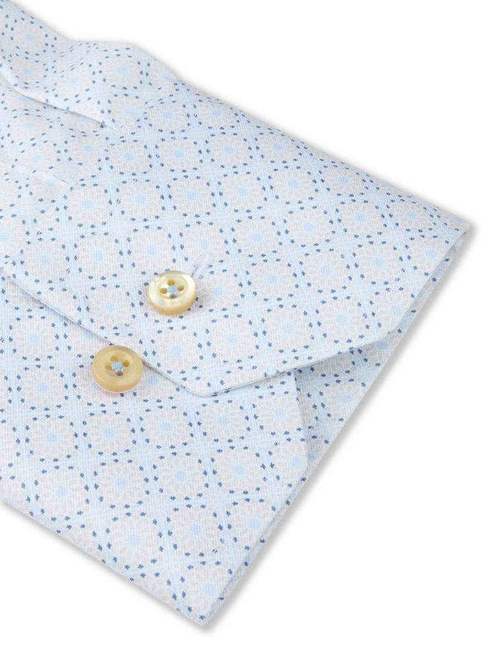 Regular Twillskjorta med Mikromönster