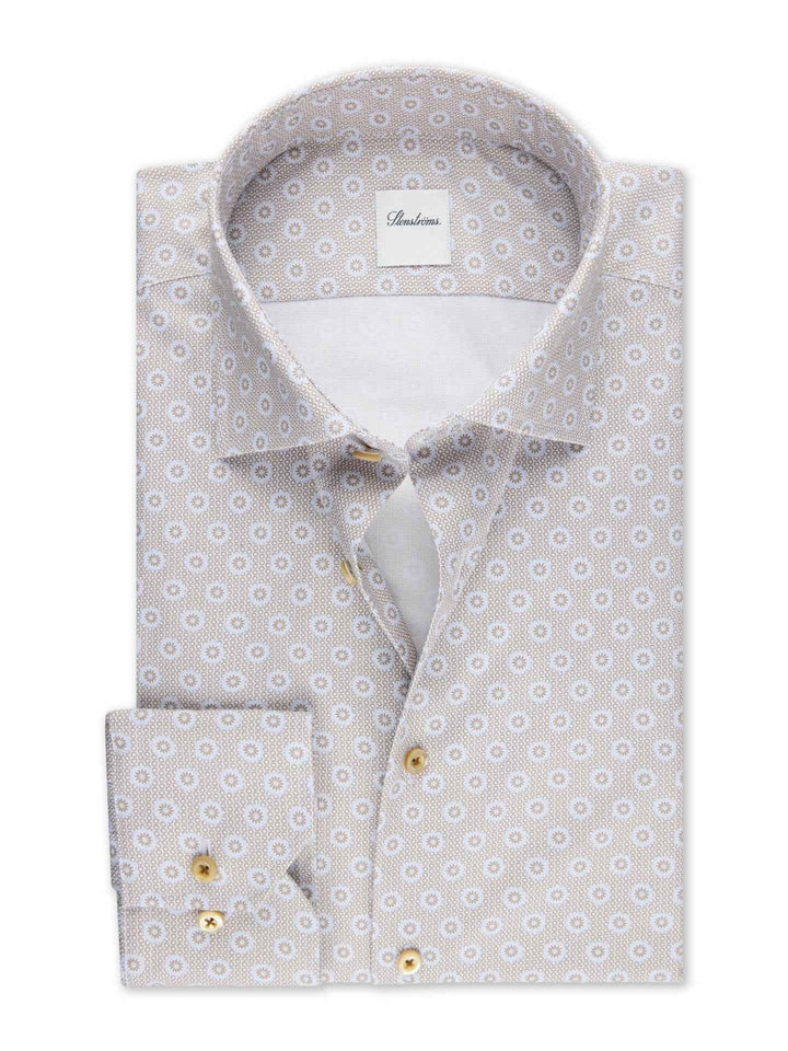 Regular Twillskjorta med Mikromönster