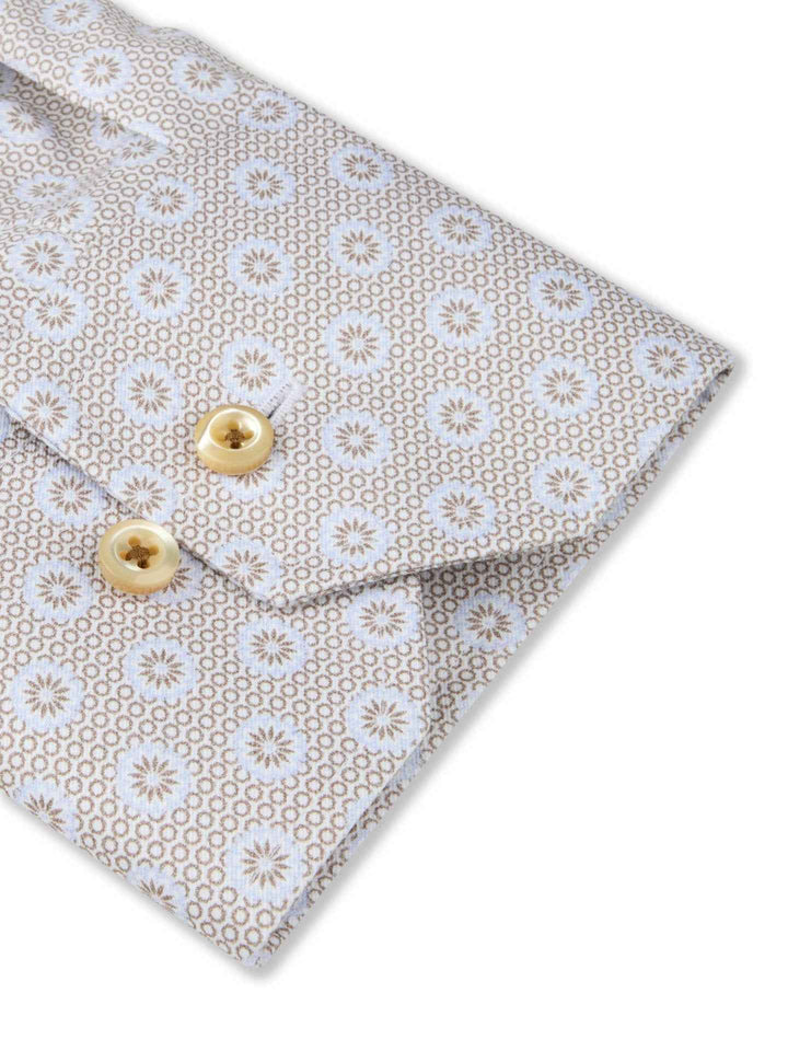 Regular Twillskjorta med Mikromönster