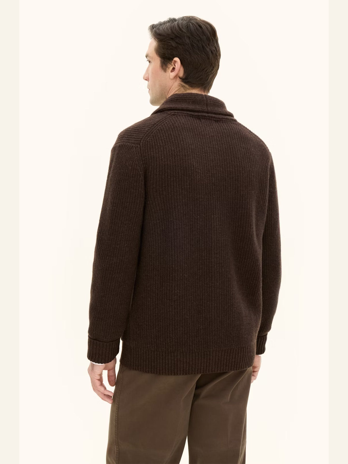 Ribbstickad Cardigan - Stenströms Store