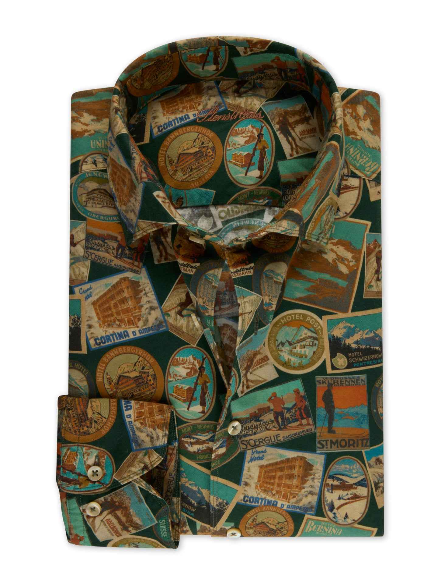 Regular Multi Ski Print Skjorta