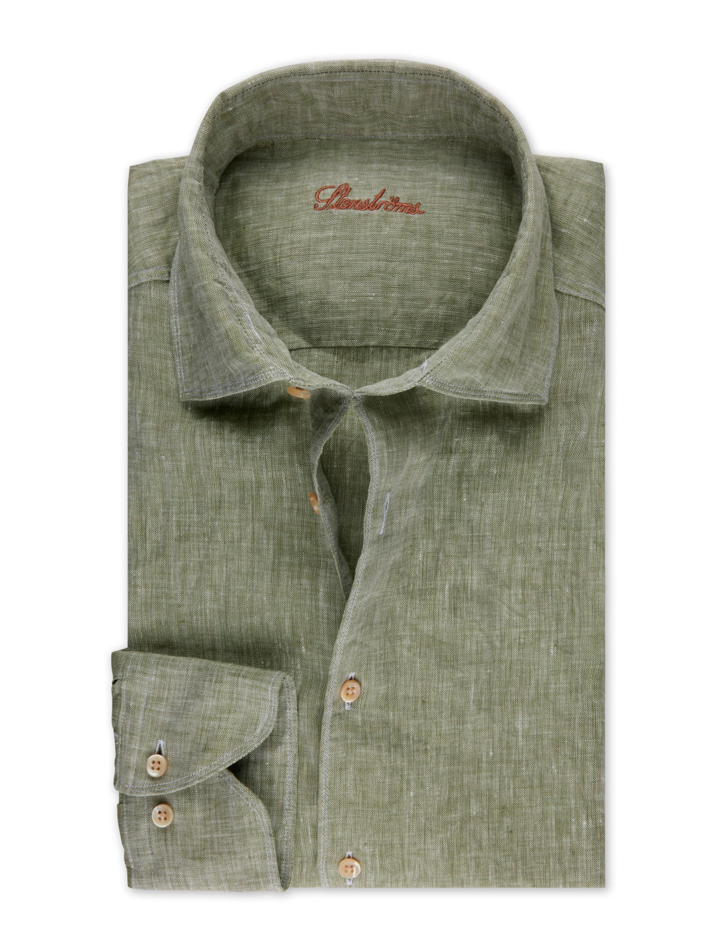 Regular Fit Linneskjorta - Grön