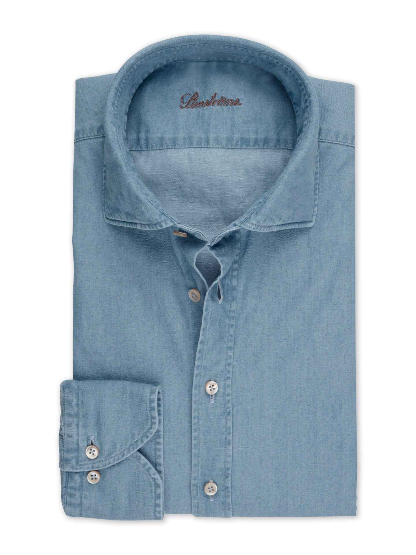 Blå Regular Denimskjorta
