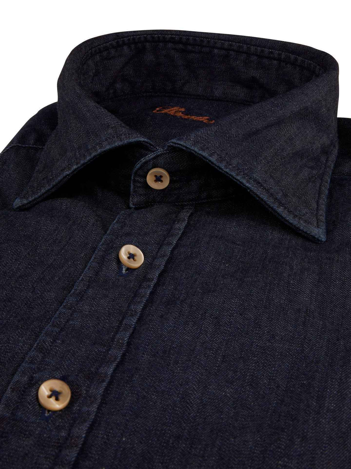 Mörkblå Slimline Denimskjorta