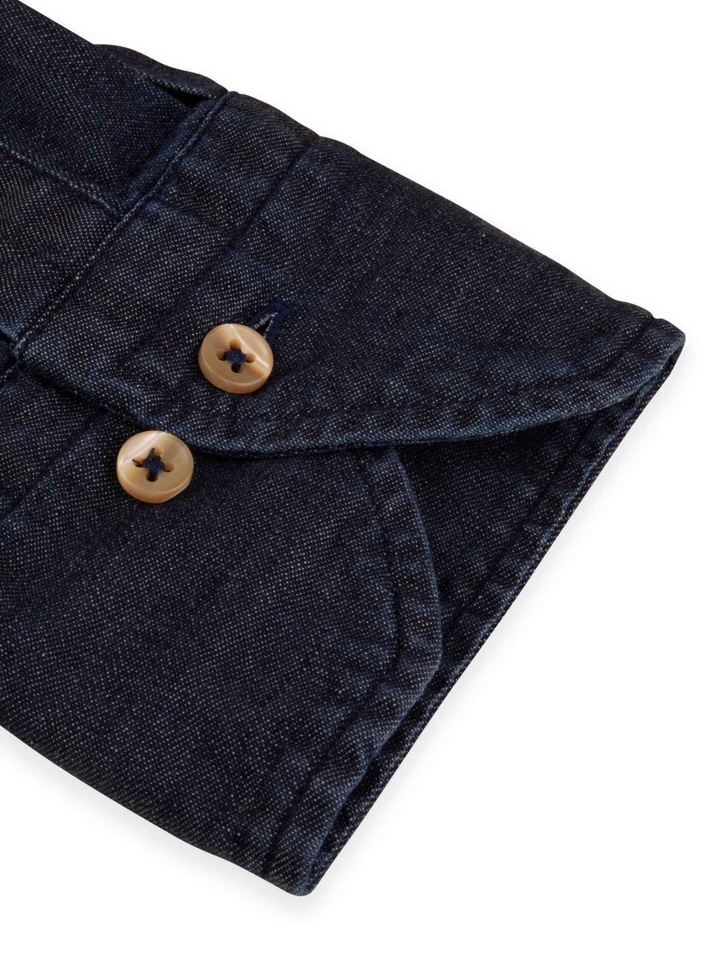 Mörkblå Slimline Denimskjorta