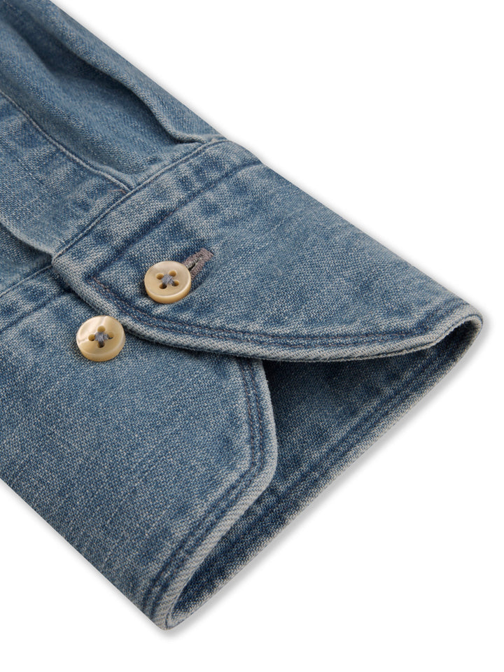 Regular Denimskjorta, Bröstfickor - Stenströms Store