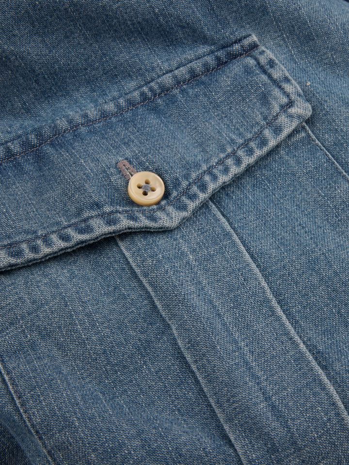 Regular Denimskjorta, Bröstfickor - Stenströms Store