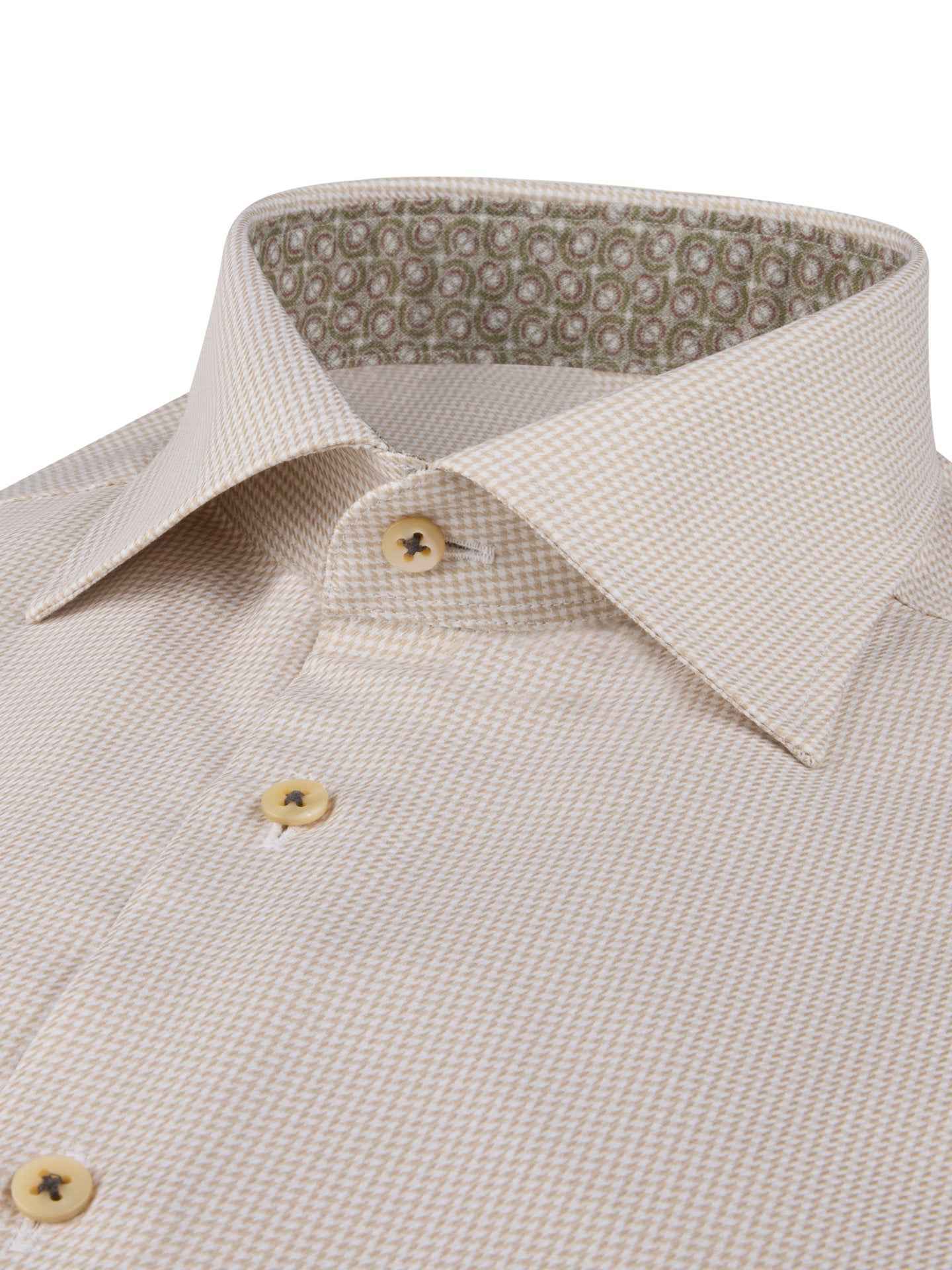 Regular Fit Hundtand Kontrastskjorta