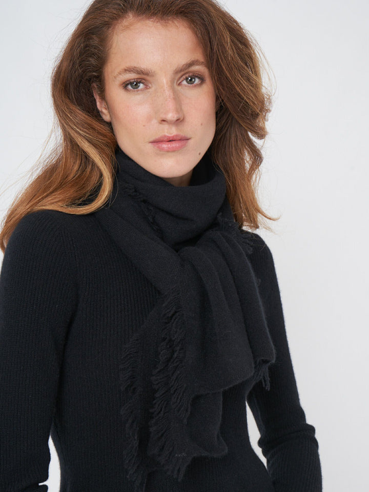 Fransad Scarf i Cashmere - Stenströms Store