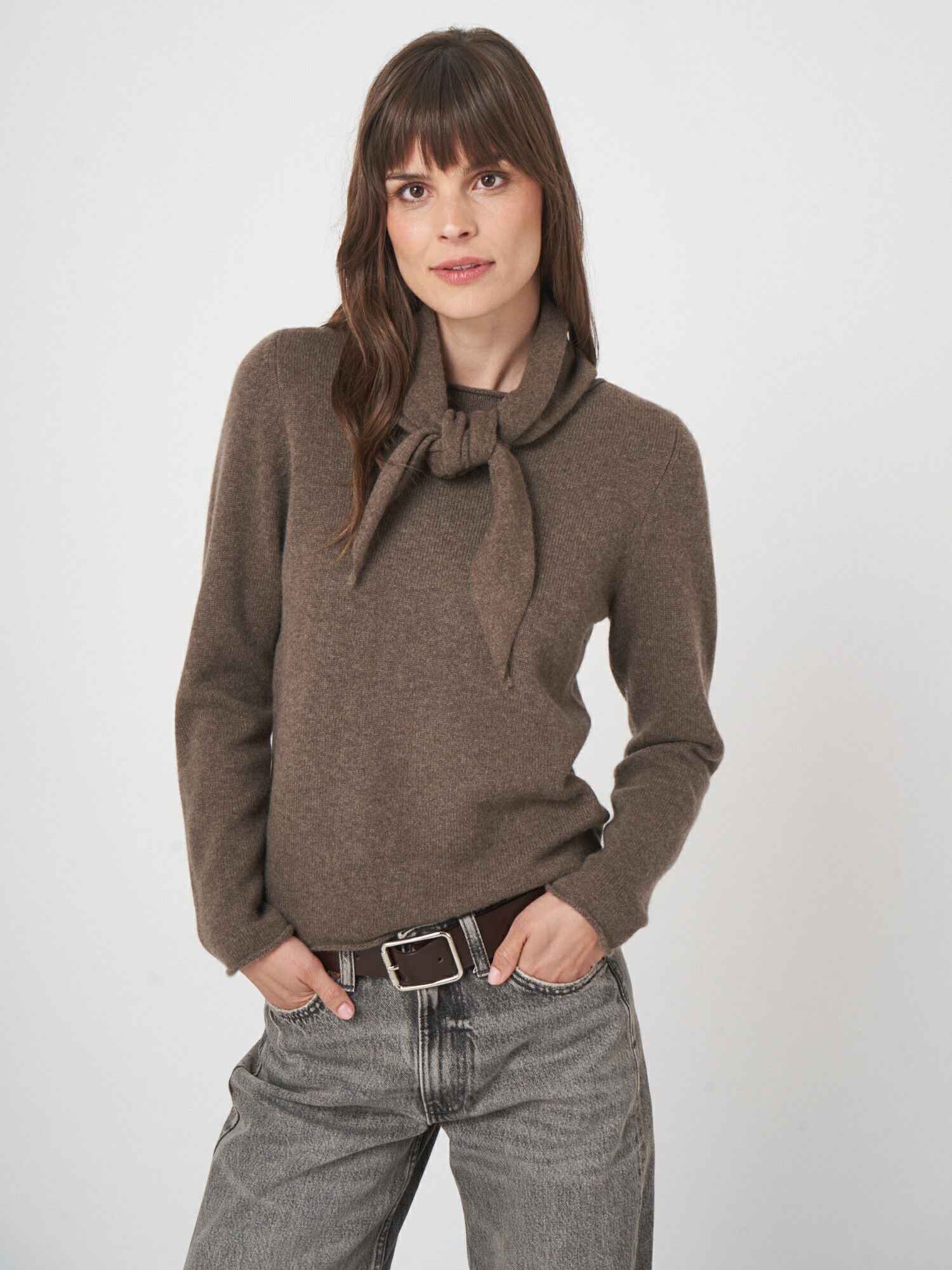 Stickad Bandana i Cashmere