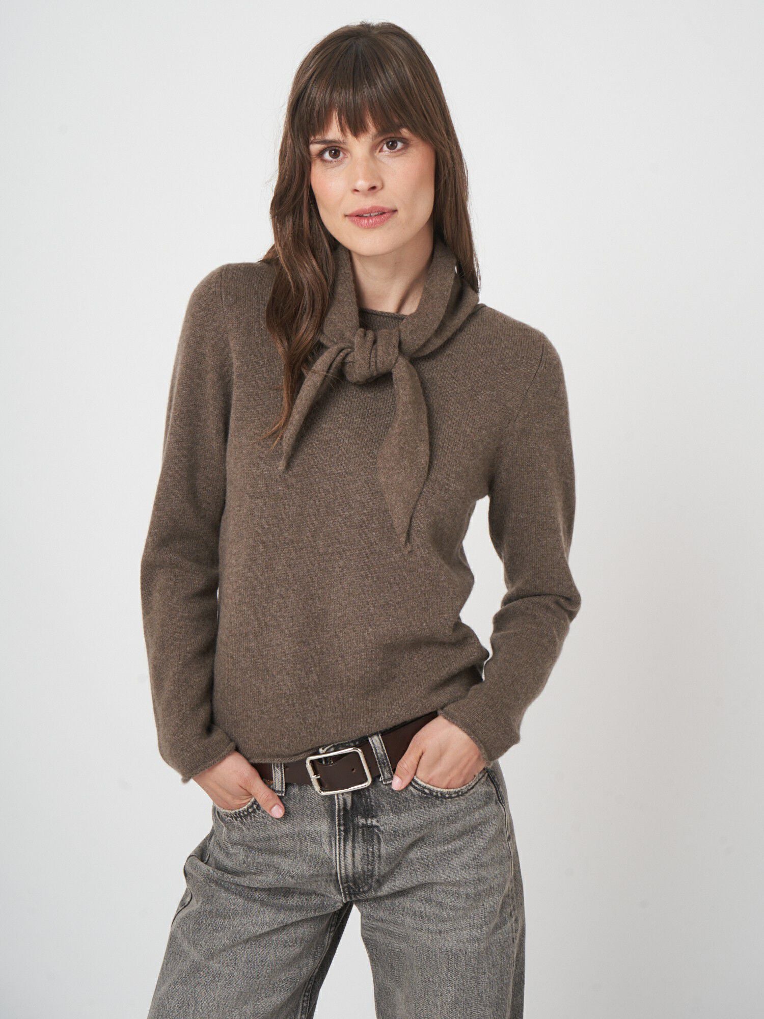 Stickad Bandana i Cashmere - Stenströms Store