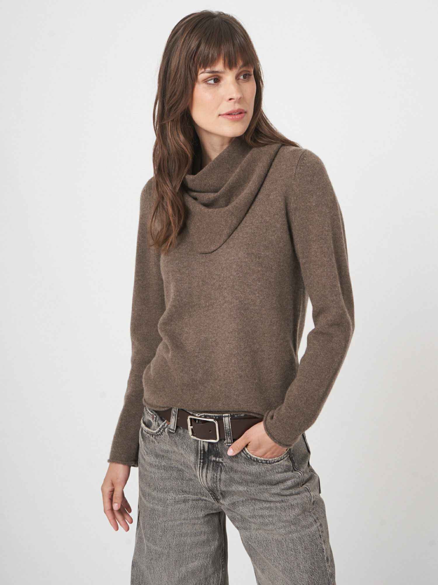 Stickad Bandana i Cashmere