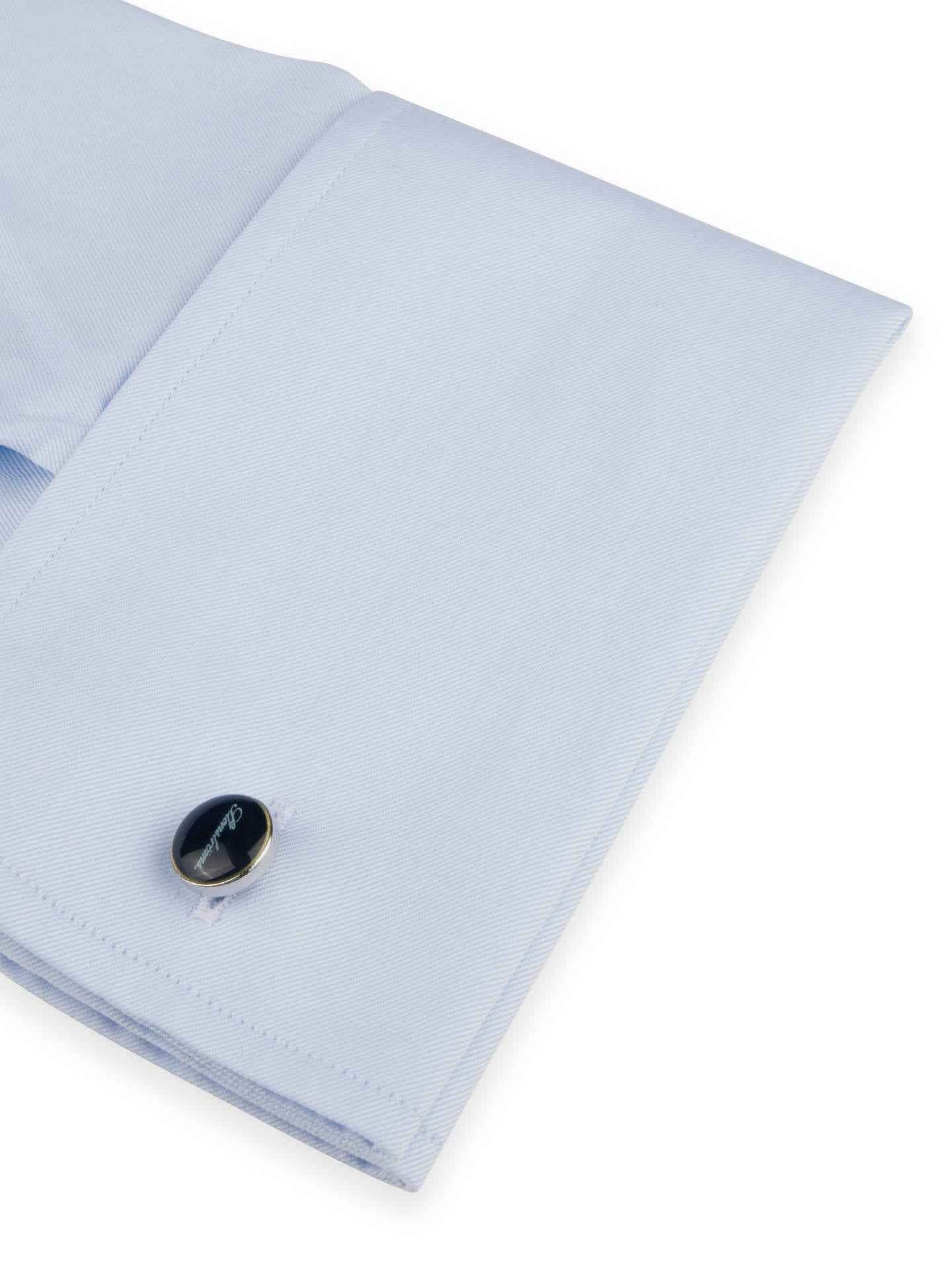 Slimline Twillskjorta, Dubbel Manschett