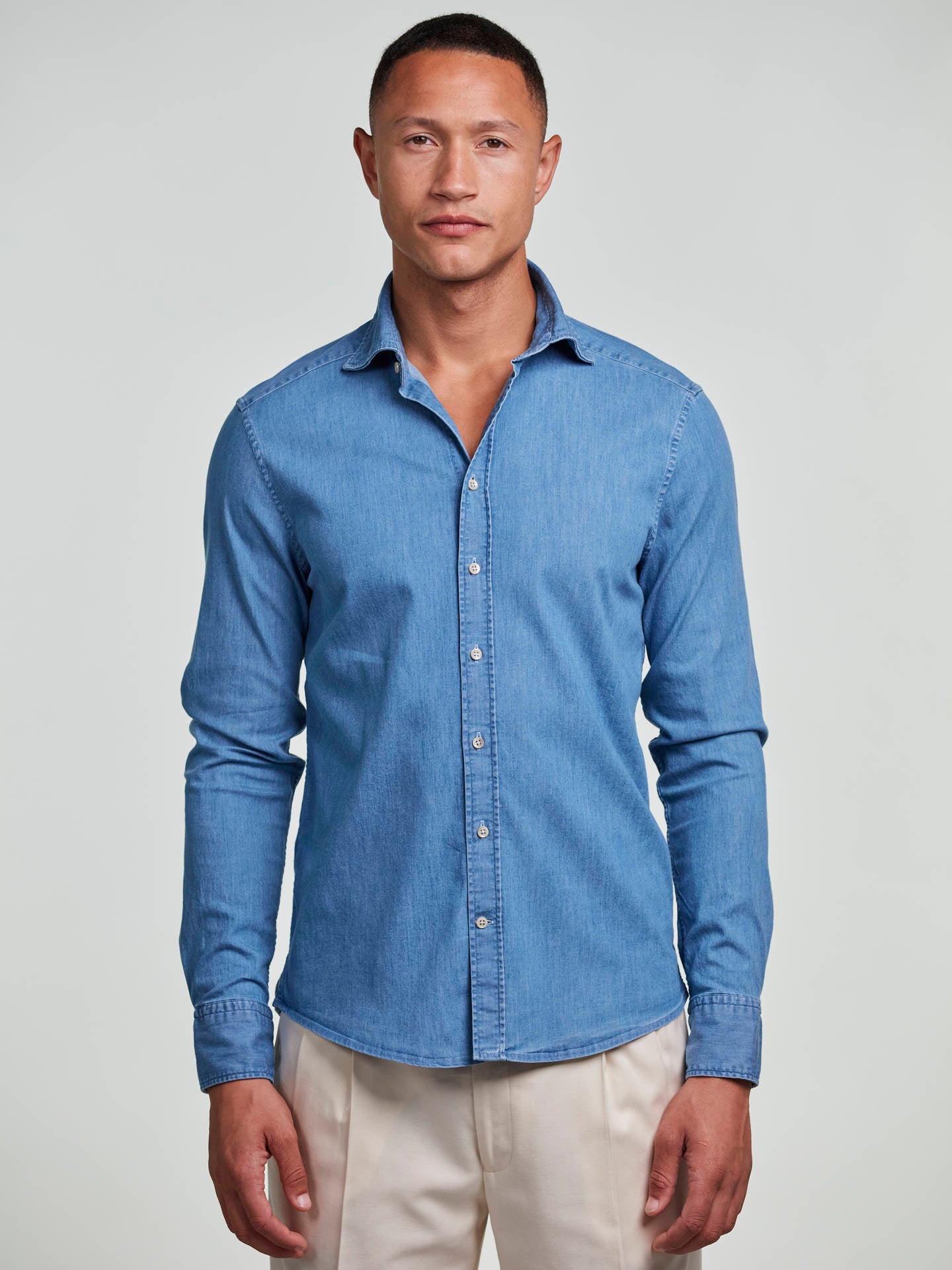 Slimline Denimskjorta - Stenströms Store