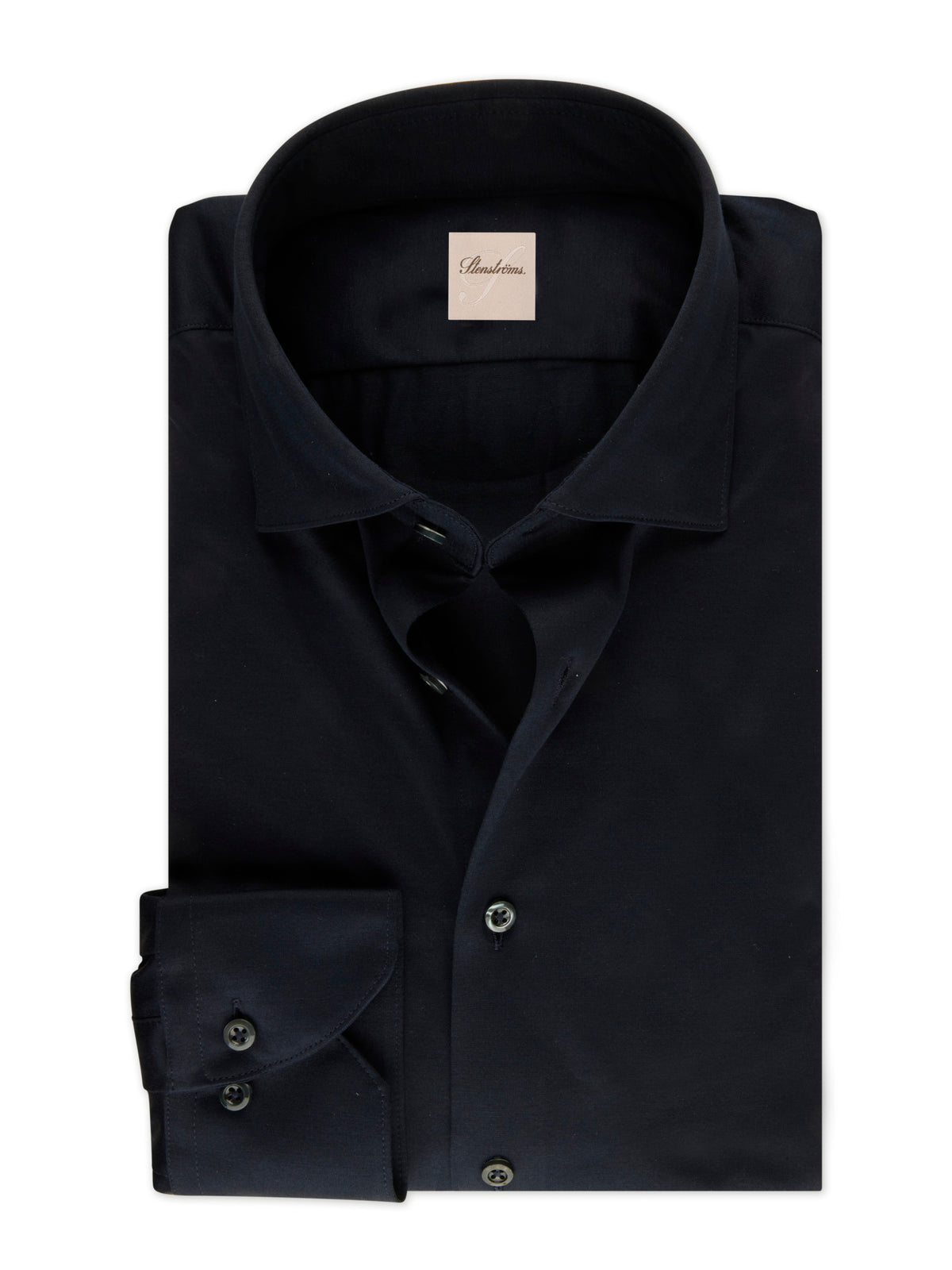 Navy Cotton Jersey Shirt