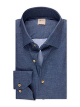 Blue Denim Look Active Stretch Shirt