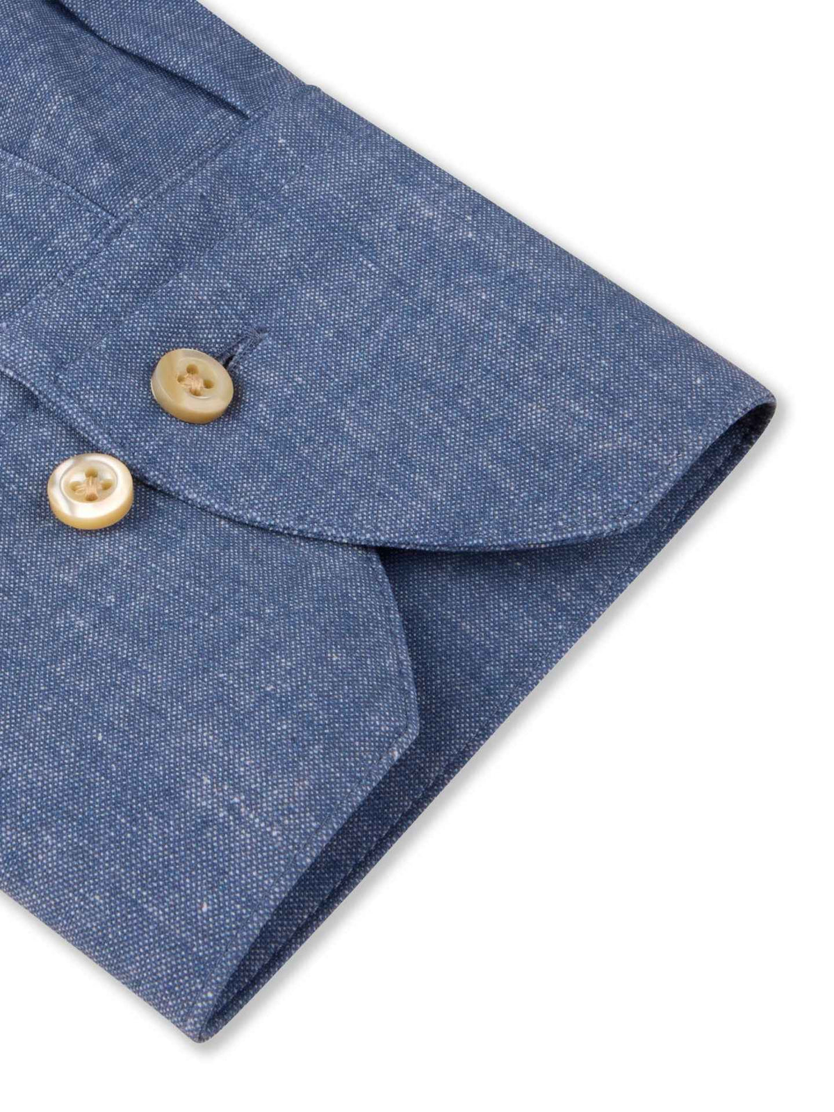 Blå Denimlook Active Stretchskjorta