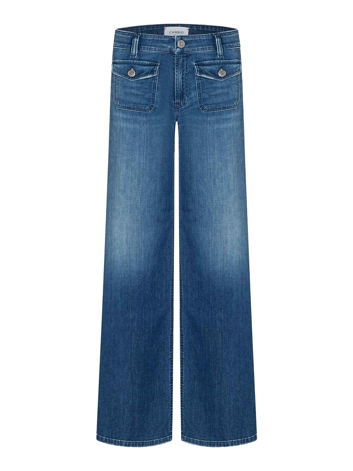 Aimee Wide-fit Patch Pocket Jeans