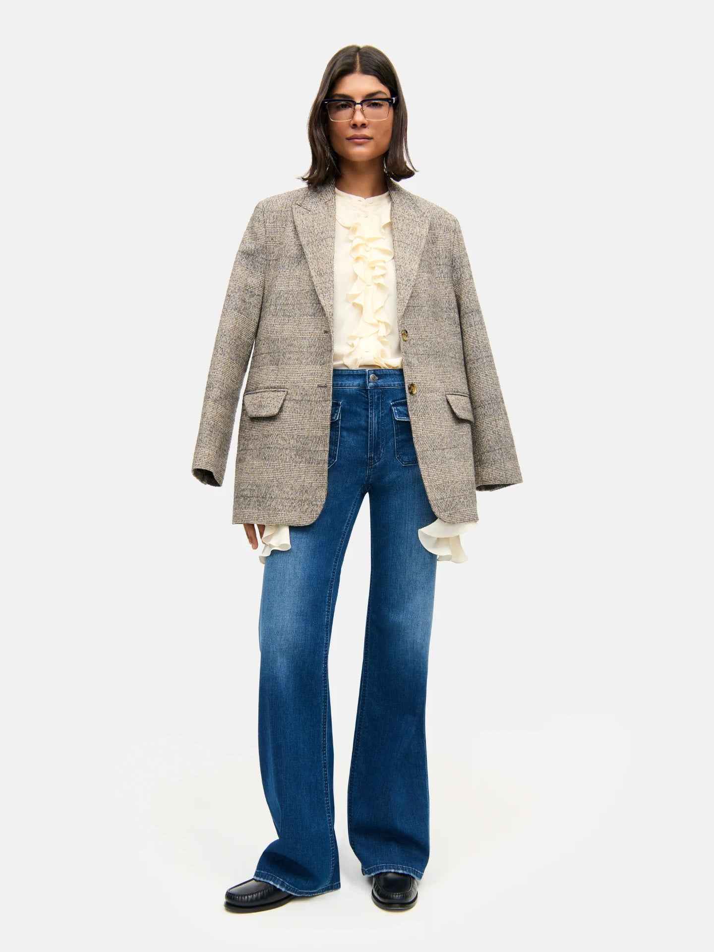 Aimee Wide-fit Patch Pocket Jeans