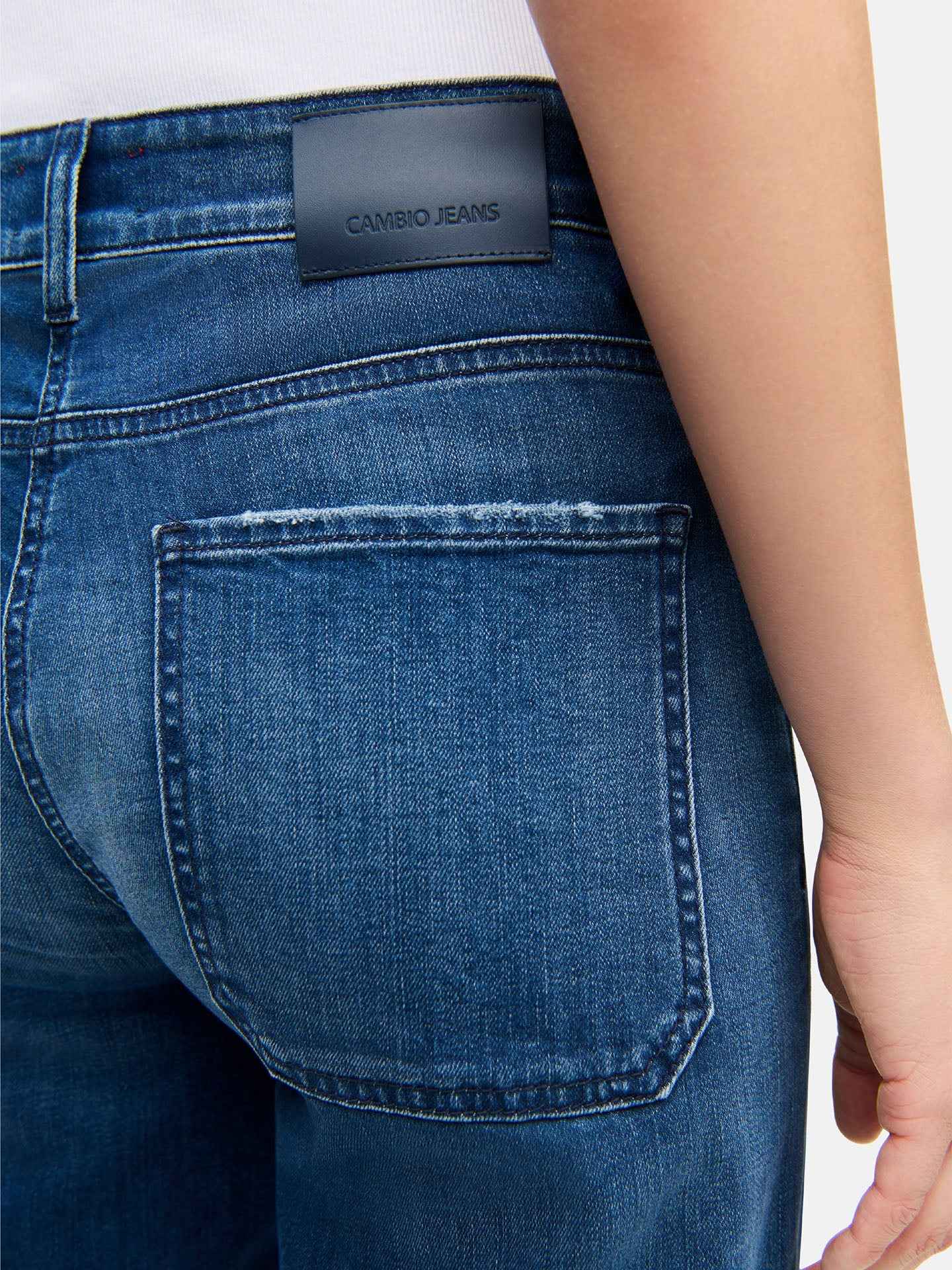 Aimee Wide-fit Patch Pocket Jeans