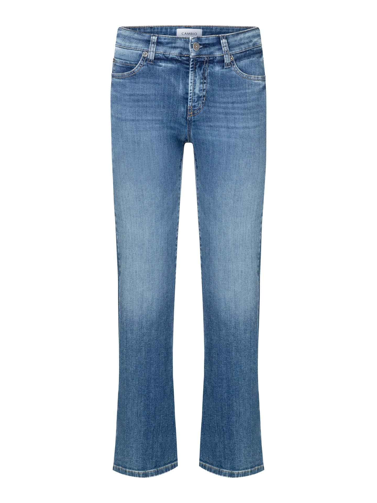 Blå Paris Easy Kick Cropped Flared Jeans - Cambio